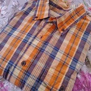 Button down plaid shirt